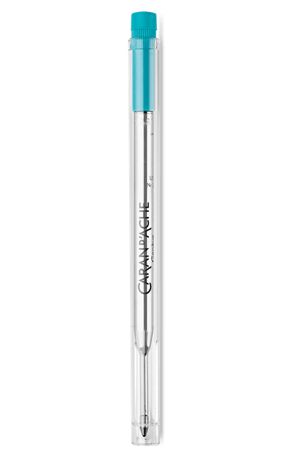 Recharge bille Goliath CARAN D'ACHE - Medium (M) - Turquoise - 7630002346399