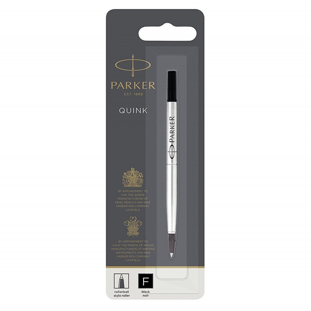 Recharge stylo roller PARKER - Fine (F) - Noir - 3501179503219