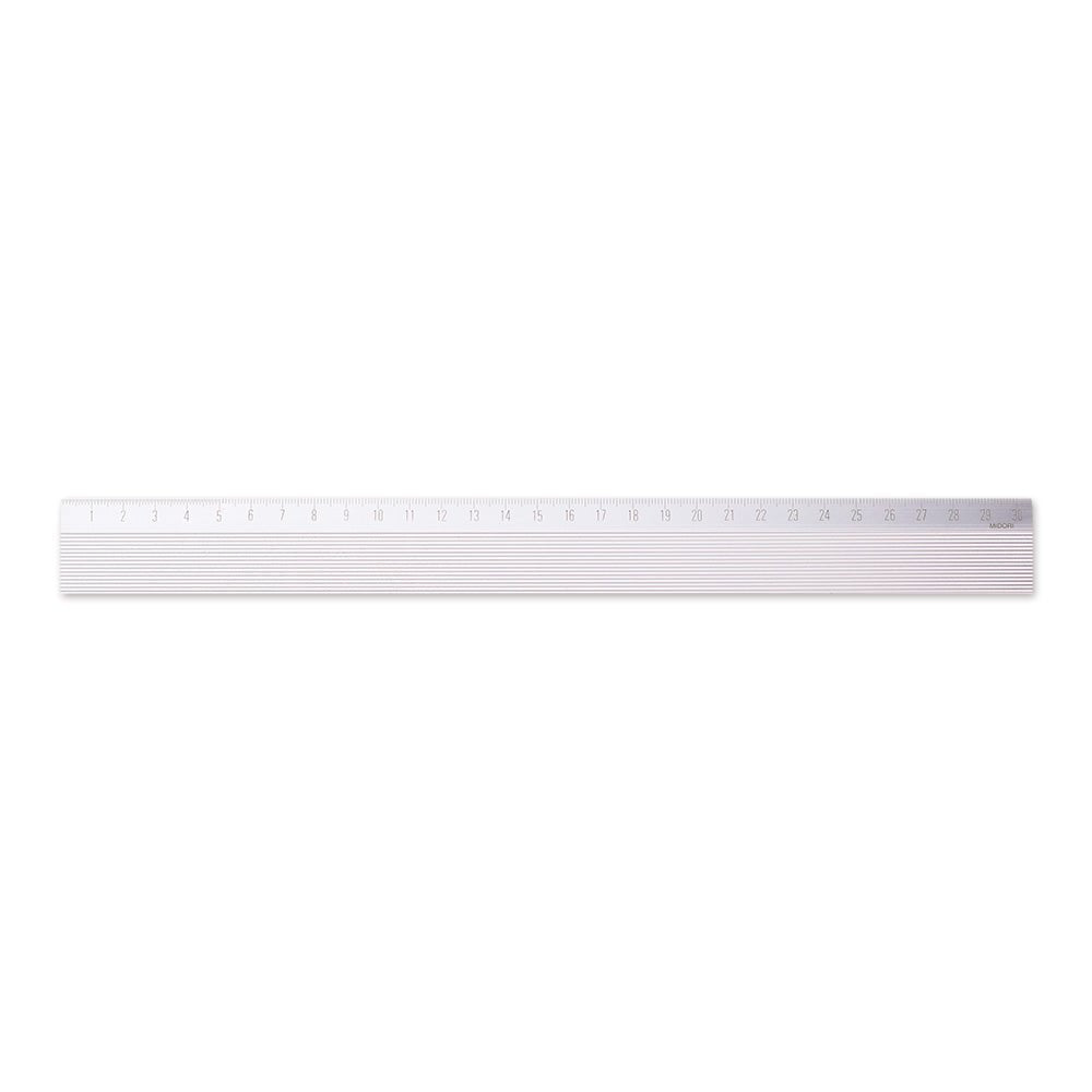 Règle MIDORI en aluminium - 30 cm - Argent - 