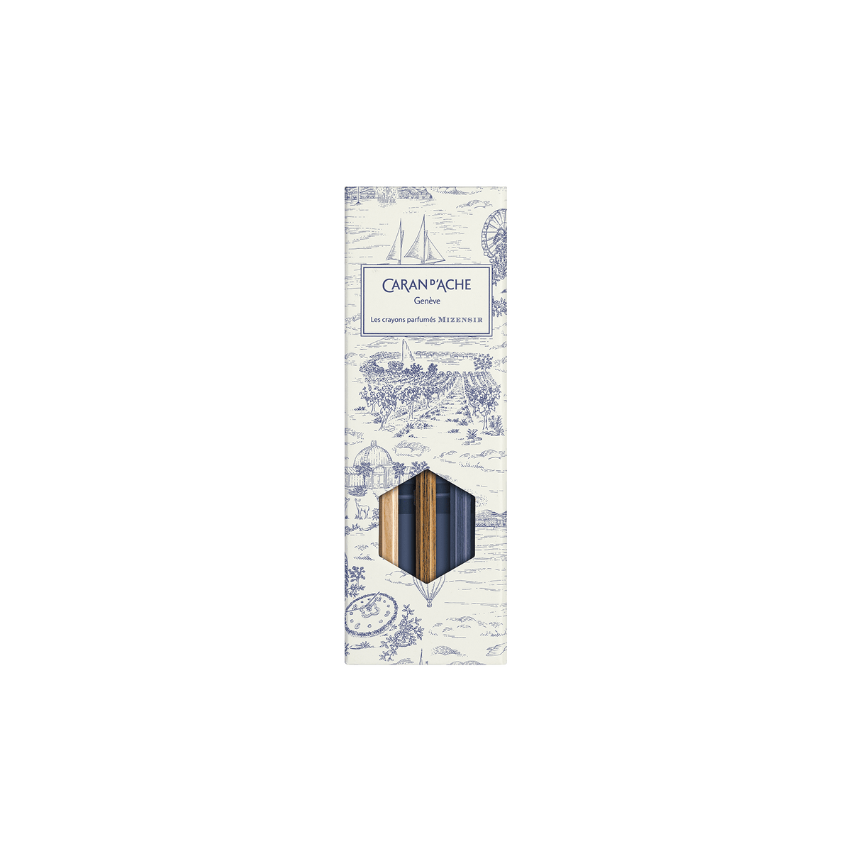 Set crayons parfumés Toile de Jouy Geneva Edition - CARAN D'ACHE - 7630002365772