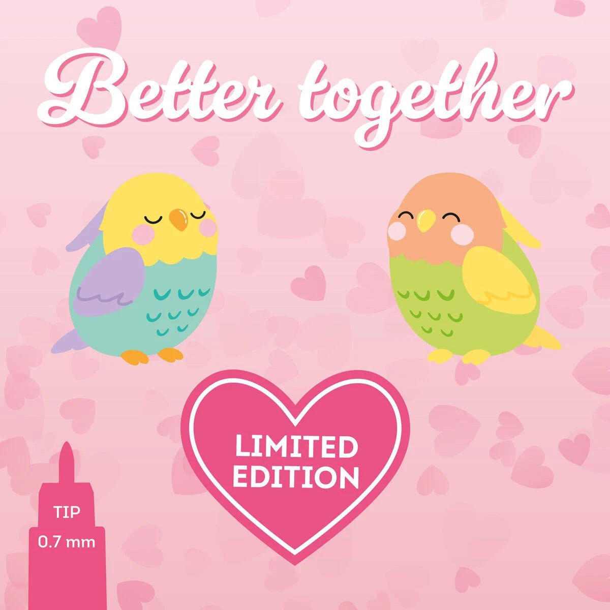 Set de 2 stylos LEGAMI à encre gel effaçable - Better Together - 