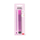 Set de 3 recharges LEGAMI pour stylo à encre gel effaçable - Violet