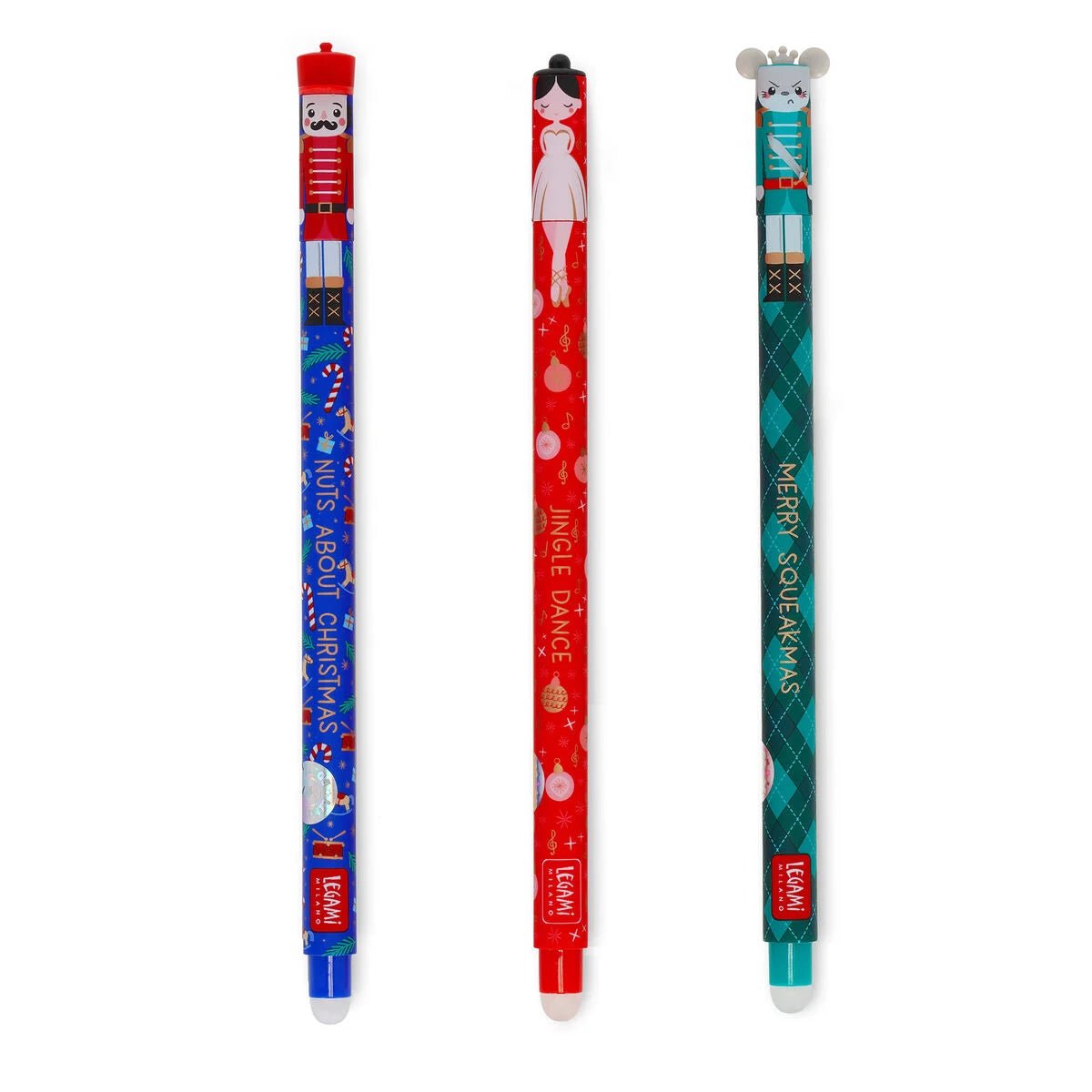 Set de 3 stylos LEGAMI à encre gel effaçable - The Nutcracker - 8052694038113