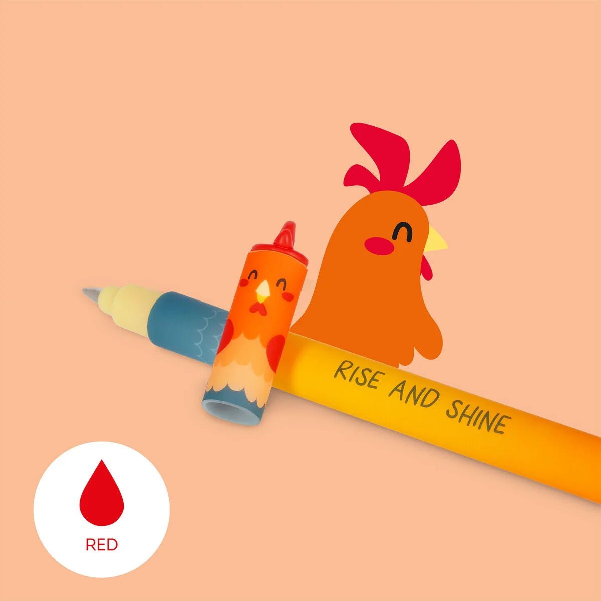 Set de 4 stylos LEGAMI à encre gel effaçable - Farm Sweet Farm - 