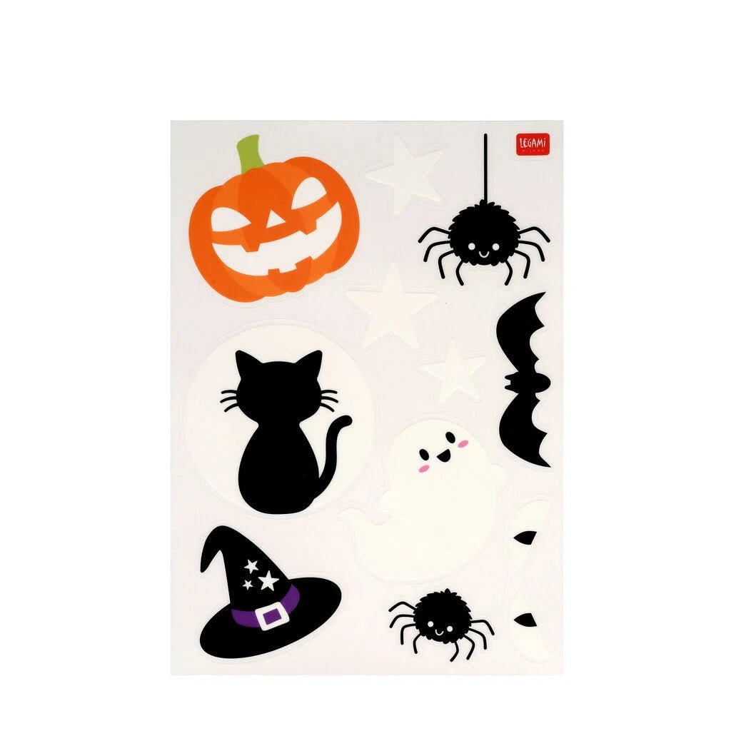 Set de 40 autocollants électrostatiques pour fenêtre LEGAMI - Halloween Edition - Windo-Glow - 8052694147716