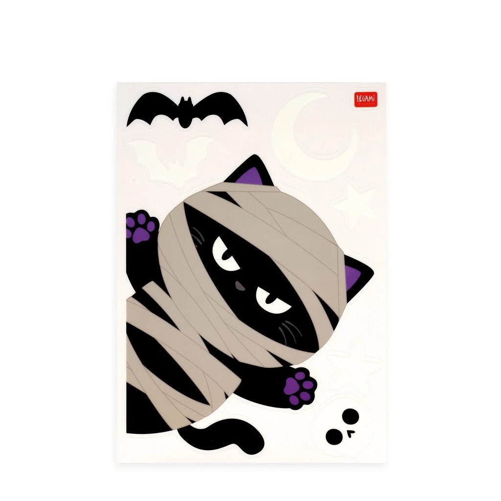 Set de 40 autocollants électrostatiques pour fenêtre LEGAMI - Halloween Edition - Windo-Glow - 8052694147716