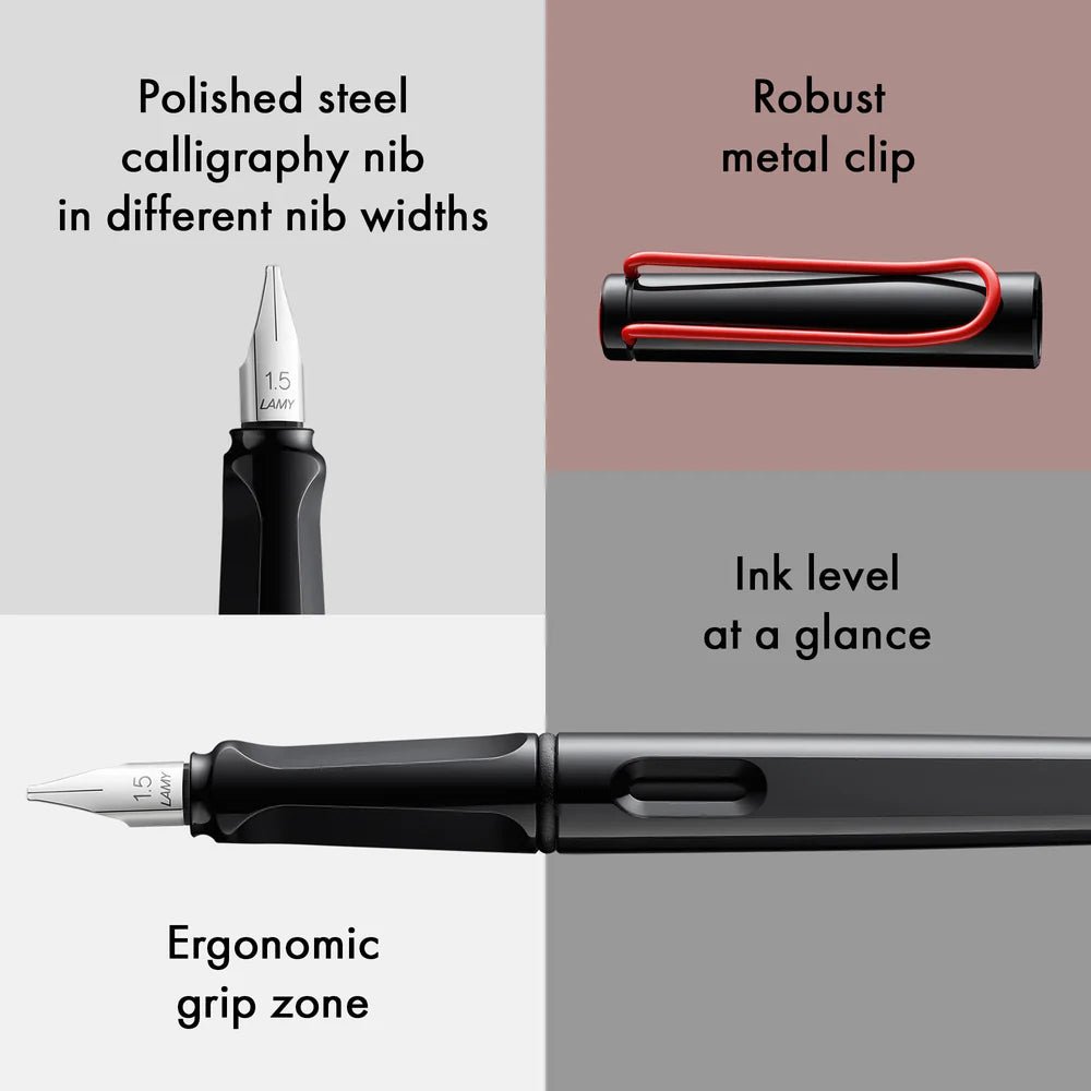 Set de calligraphie LAMY Joy - Black - 1.1/1.5/1.9 - 4014519156031