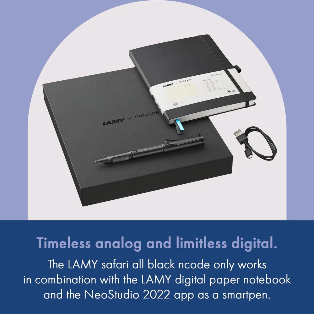 Set LAMY Safari All Black ncode - Smartpen & Carnet numérique - Digital - 4014519744955