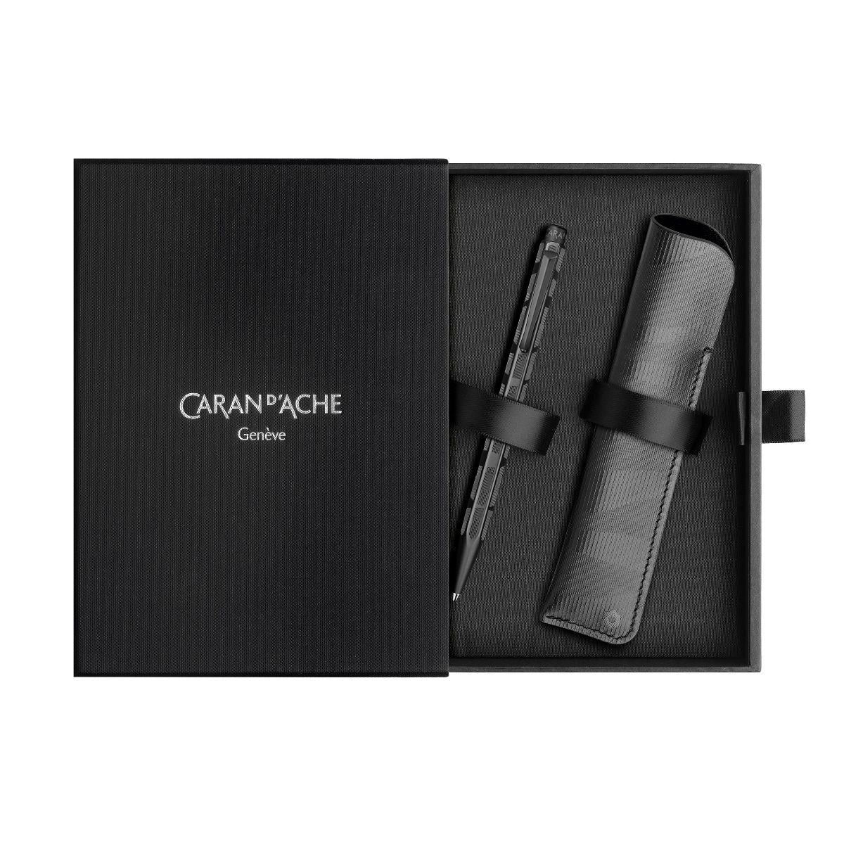 Set stylo bille CARAN D'ACHE Ecridor Black Lines - 7630002360364