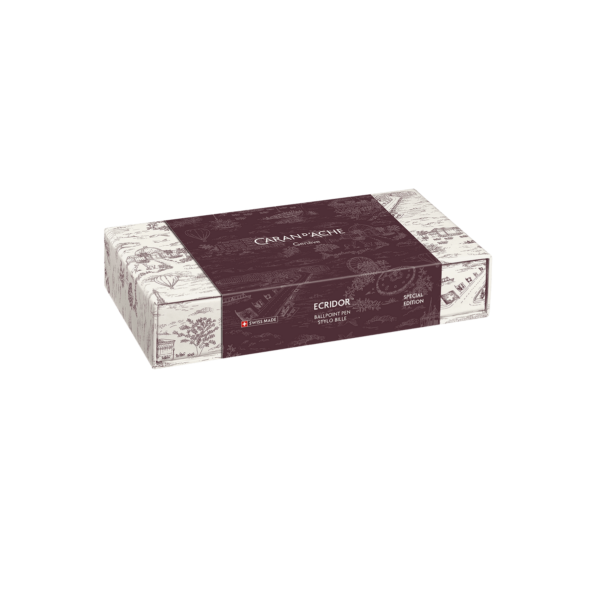Set stylo bille CARAN D'ACHE Ecridor Toile de Jouy Geneva Edition - 7630002365789