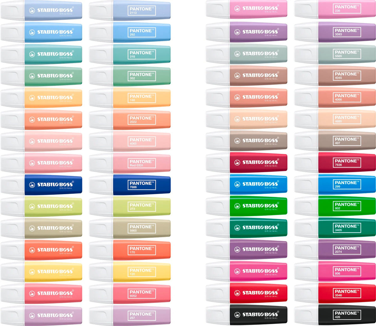STABILO BOSS ORIGINAL x PANTONE - Set de bureau de 30 surligneurs - 