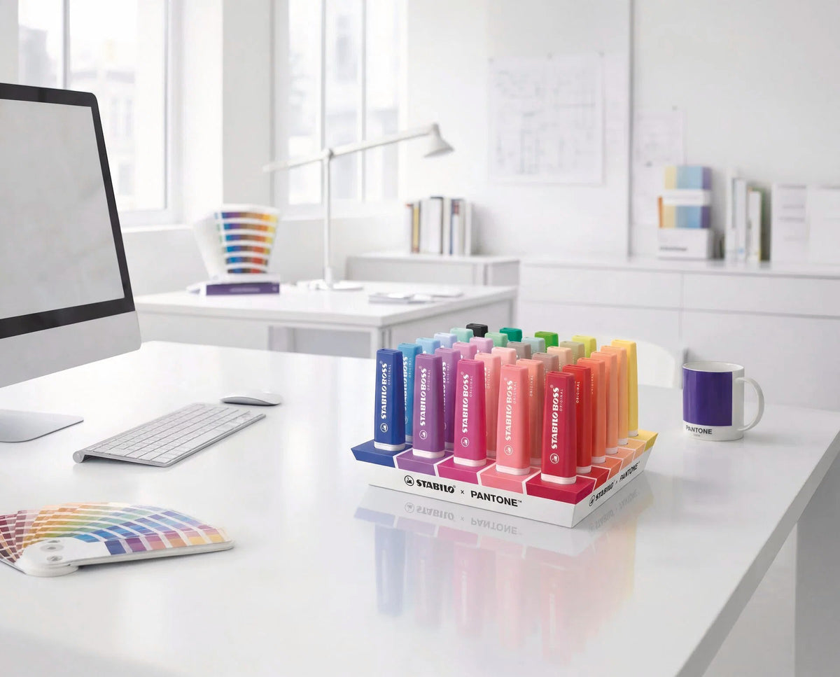 STABILO BOSS ORIGINAL x PANTONE - Set de bureau de 30 surligneurs - 