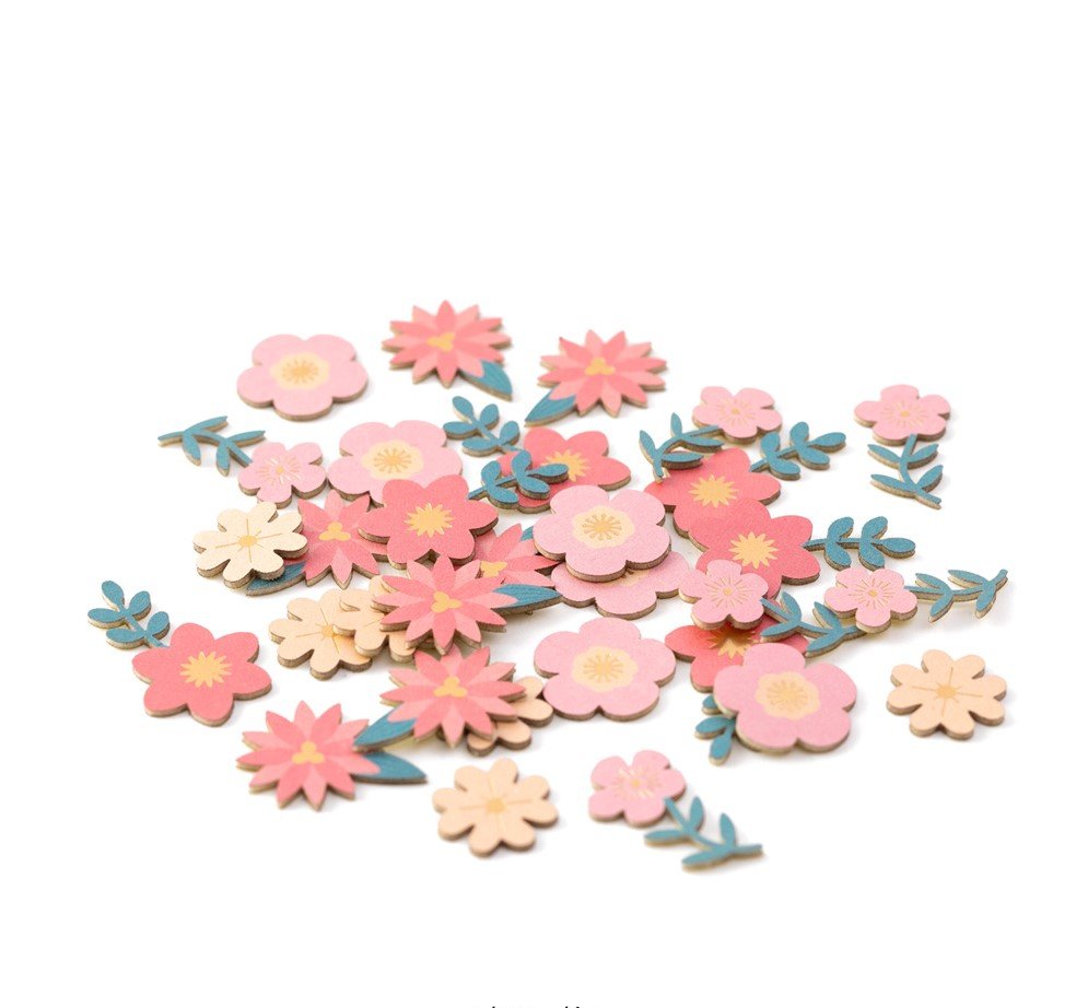Stickers MIDORI Decoration - Fleurs Rouges - 4902805825207