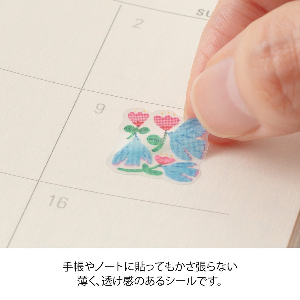 Stickers repositionnables MIDORI Collection - Fleurs - 4902805827416