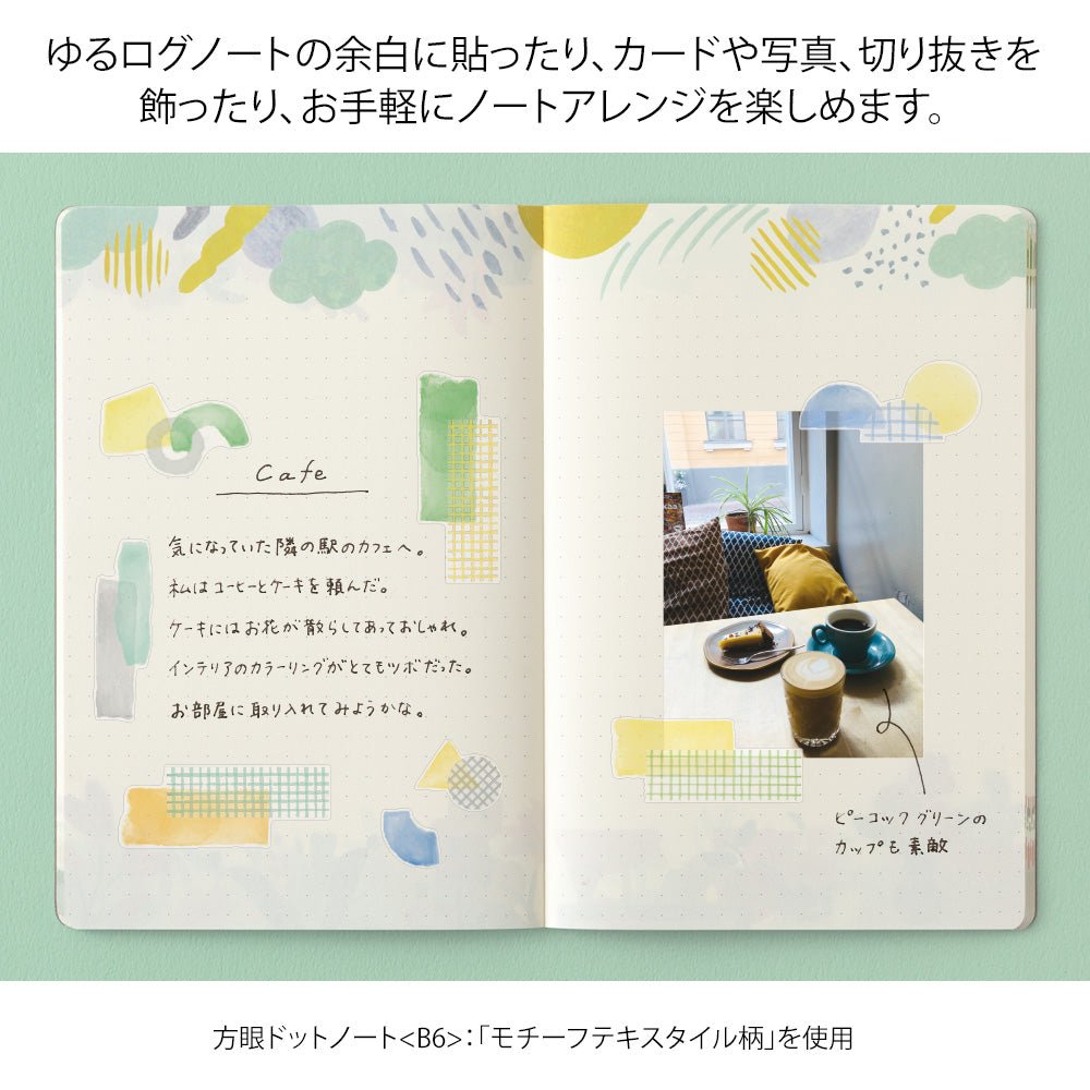 Stickers repositionnables MIDORI Yuru Log - Collage - 