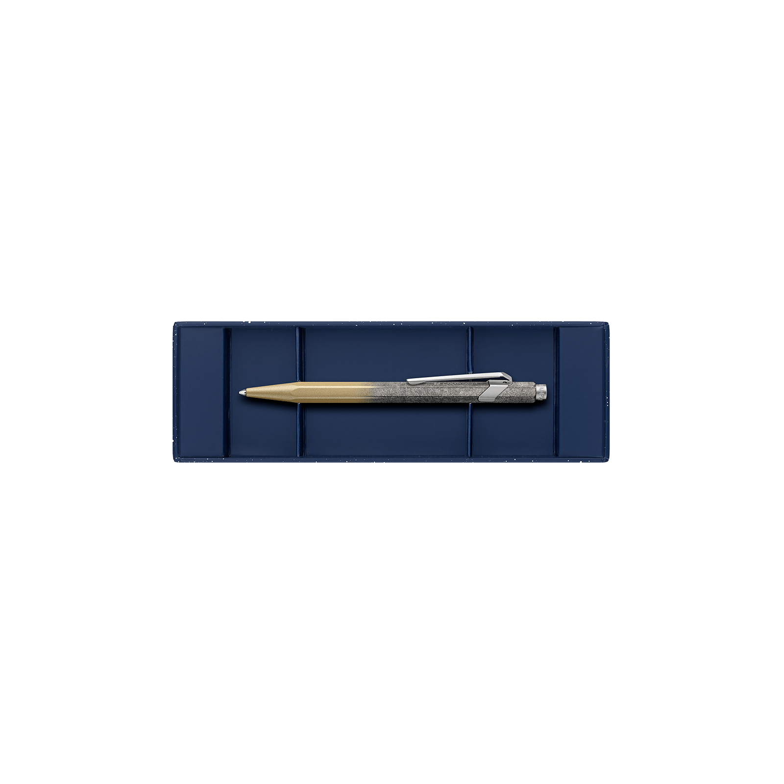 Stylo bille CARAN D'ACHE 849 Cosmic Blue Édition Spéciale - Doré - 7630002355780