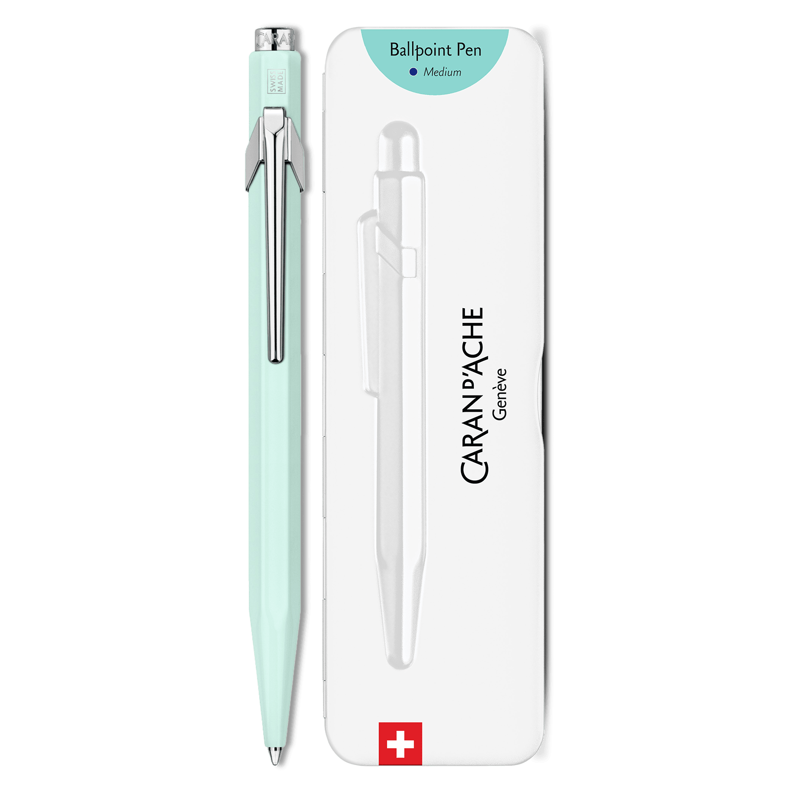 Stylo bille CARAN D'ACHE 849 Pastel - Vert Pastel - 