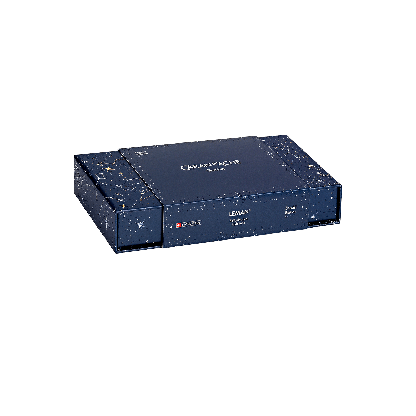Stylo bille CARAN D'ACHE Léman COSMIC BLUE Édition Spéciale - Medium (M) - Bleu nuit - 