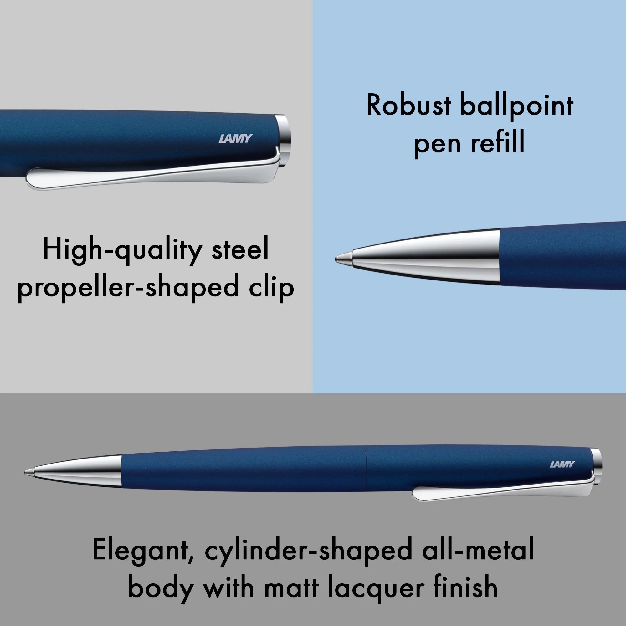 Stylo bille LAMY studio - Imperial Blue - 4014519291053