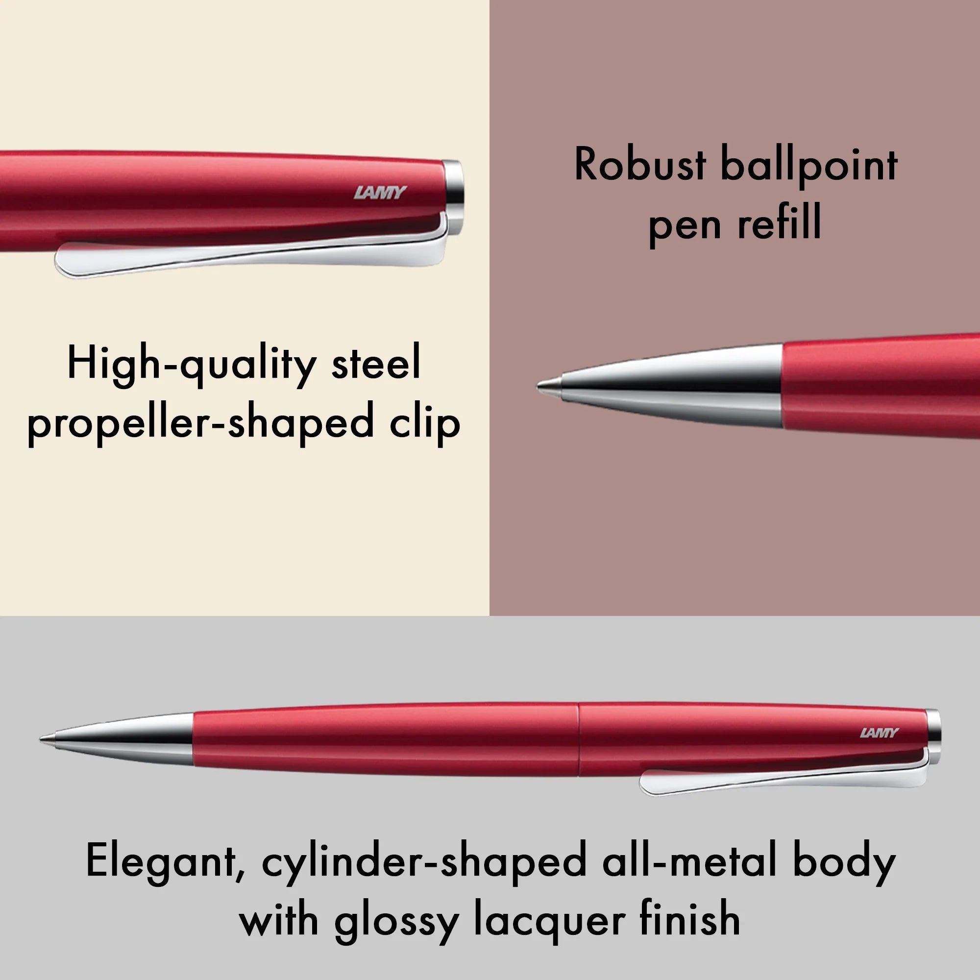 Stylo bille LAMY studio - Pianored - 4014519764281