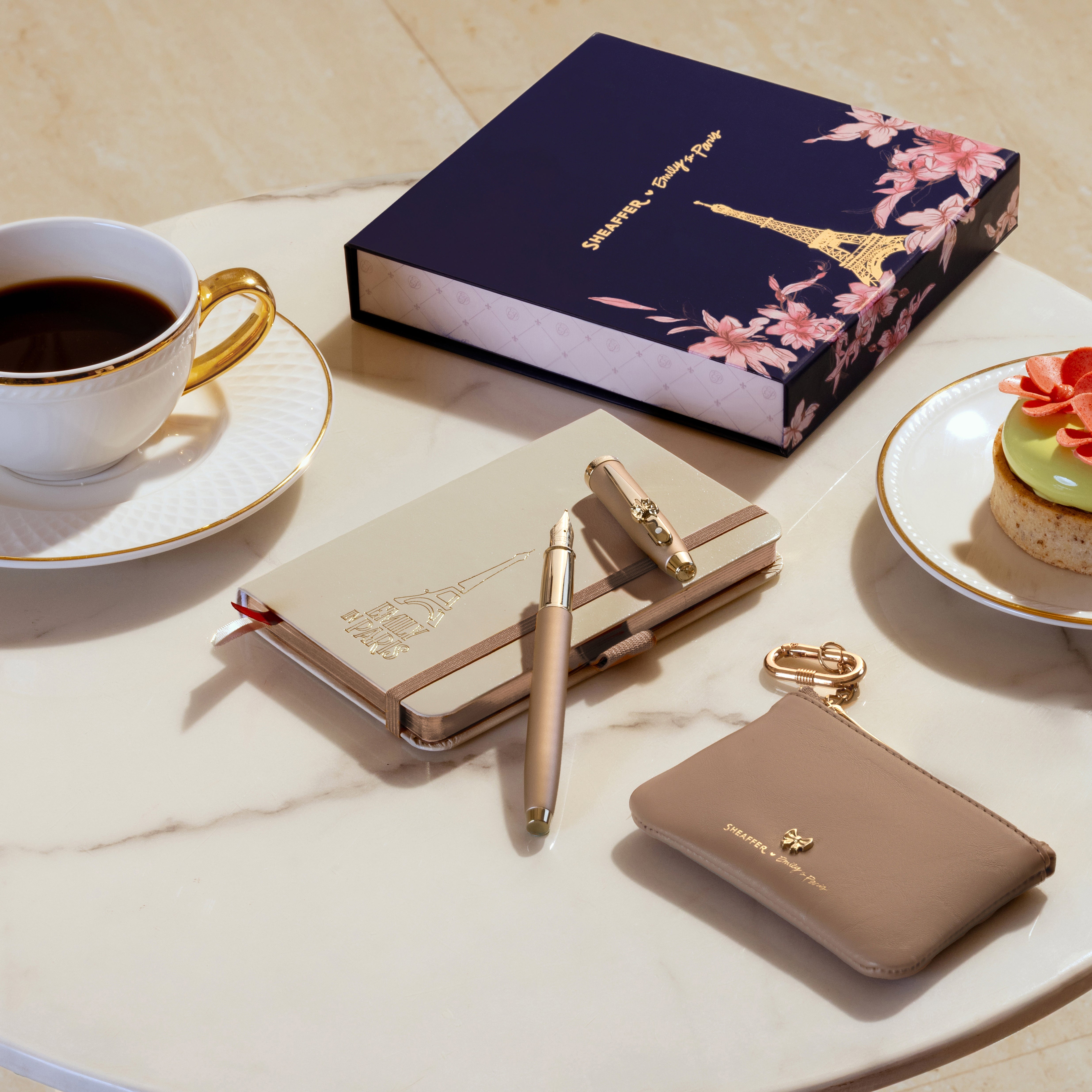 Stylo bille SHEAFFER 100 Emily in Paris - Champagne Gold GT - 