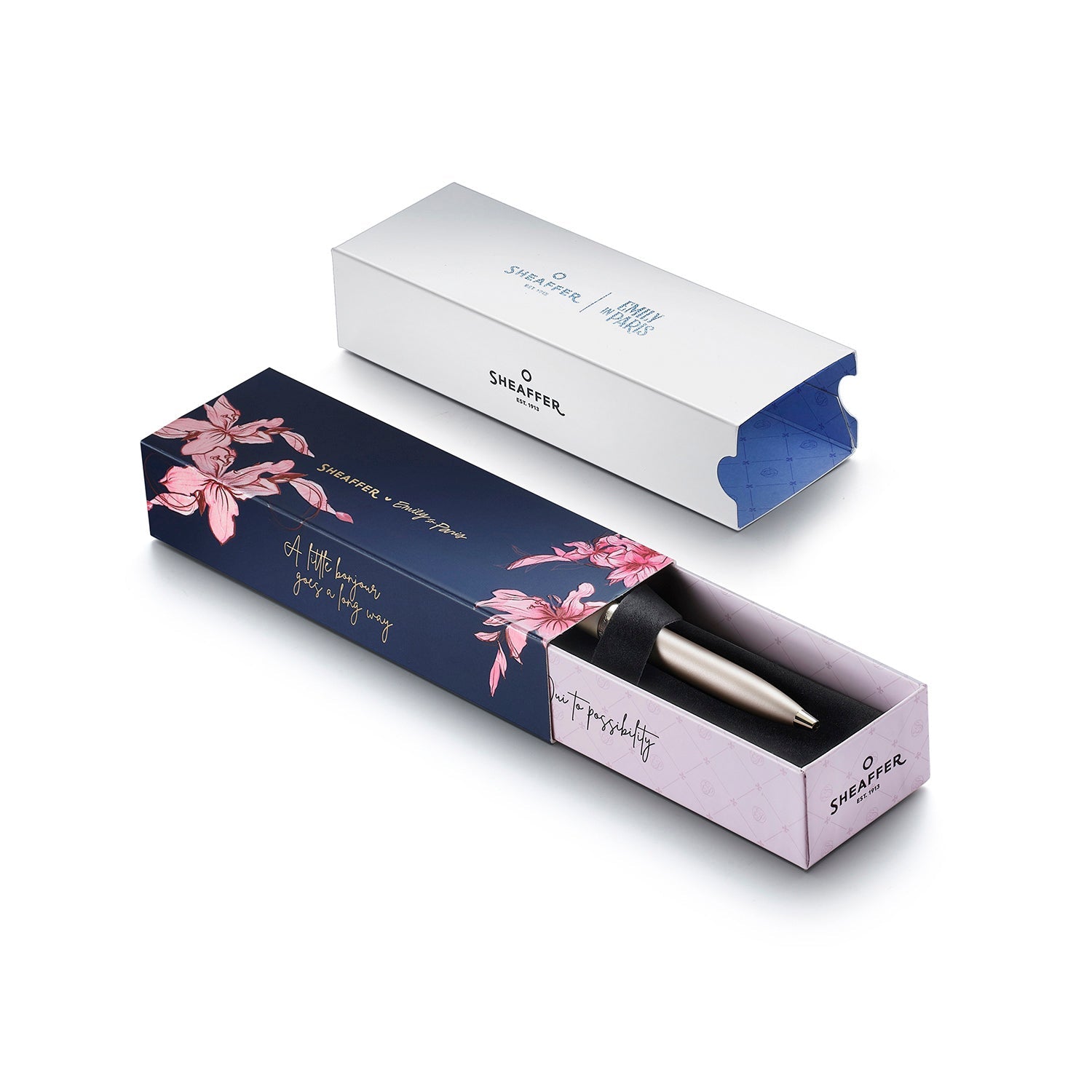 Stylo bille SHEAFFER 100 Emily in Paris - Champagne Gold GT - 