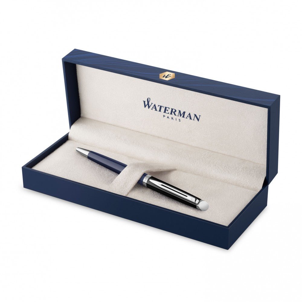 Stylo bille WATERMAN Hémisphère Colour Blocking - Noir et Bleu Foncé CT - 3026982028501