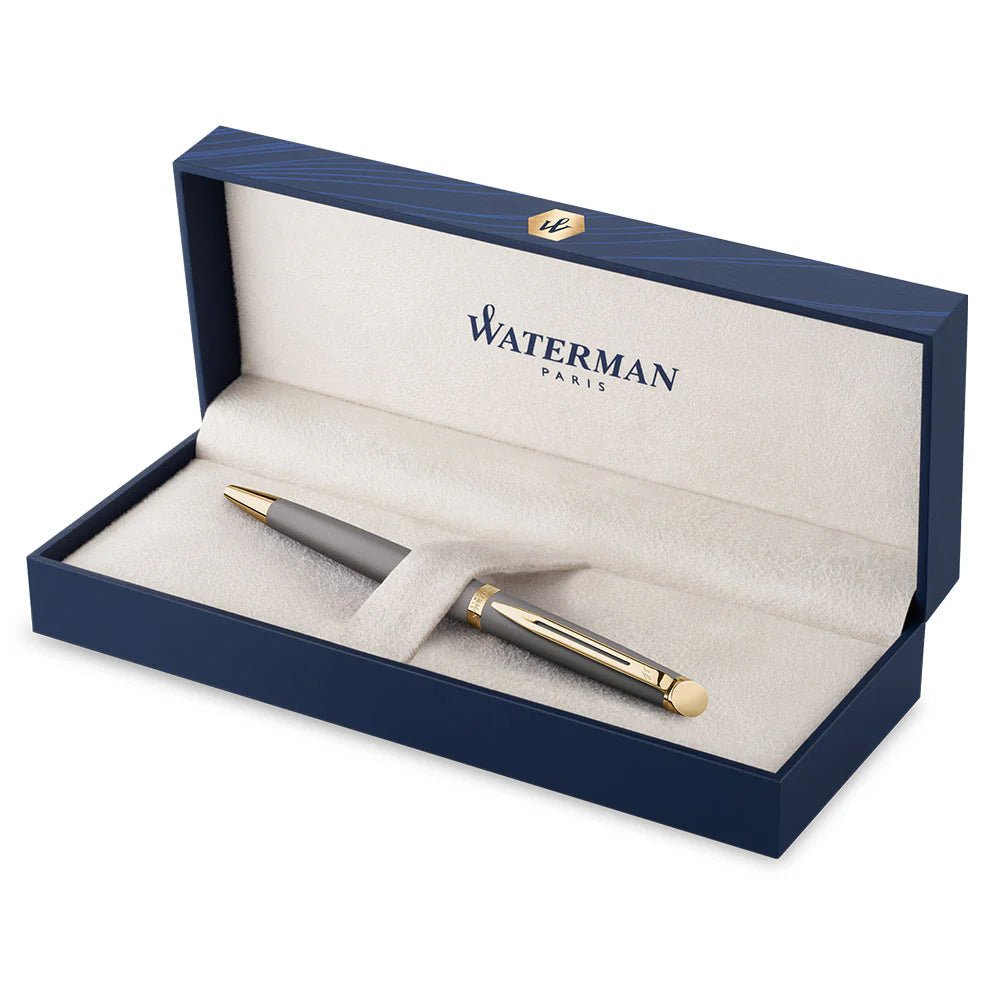 Stylo bille WATERMAN Hémisphère l'Édition Discrète - Gris Métallisé GT - 