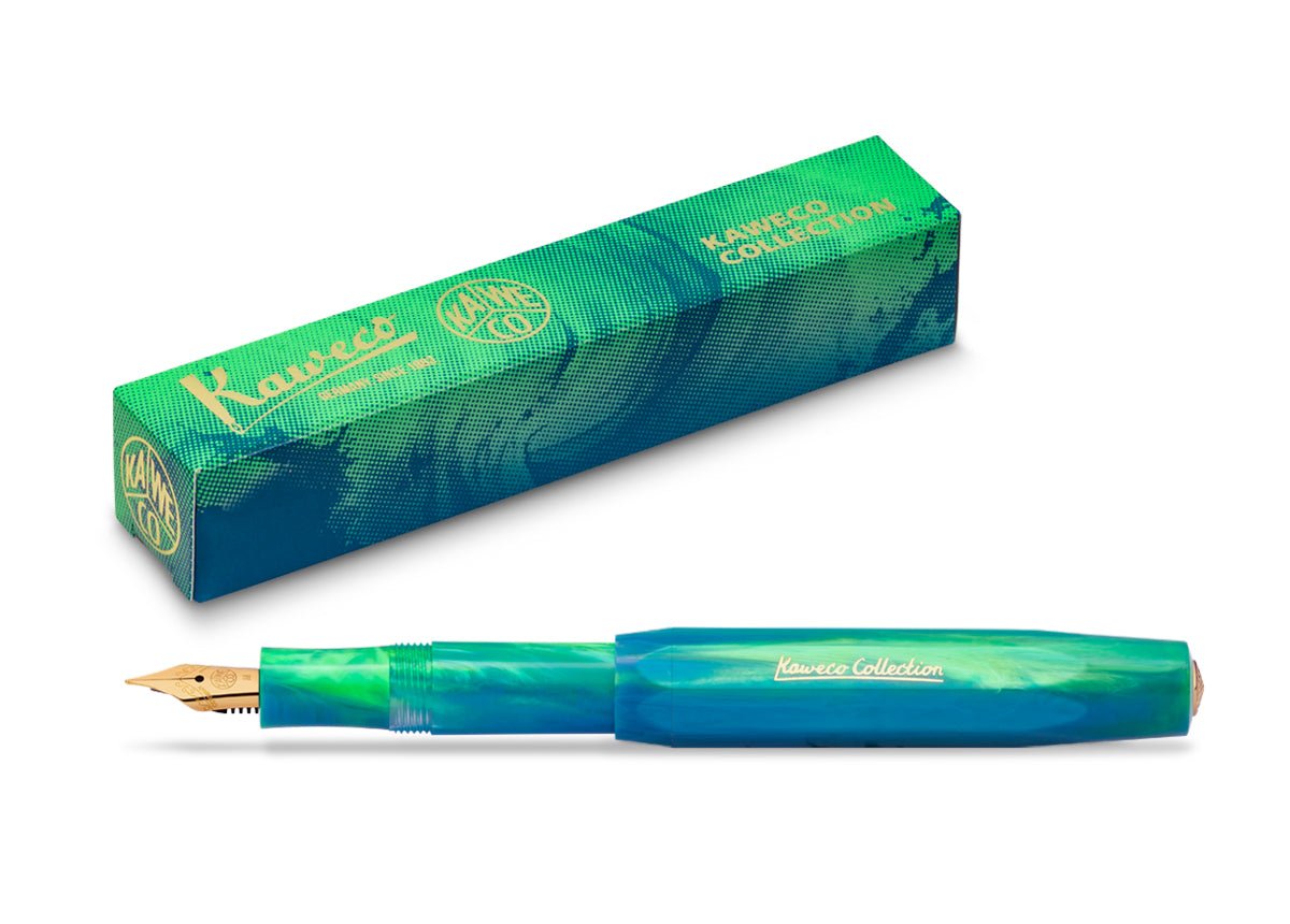 Stylo plume KAWECO Collection Marble Ocean - Extra-fine (EF) - 4251734928641