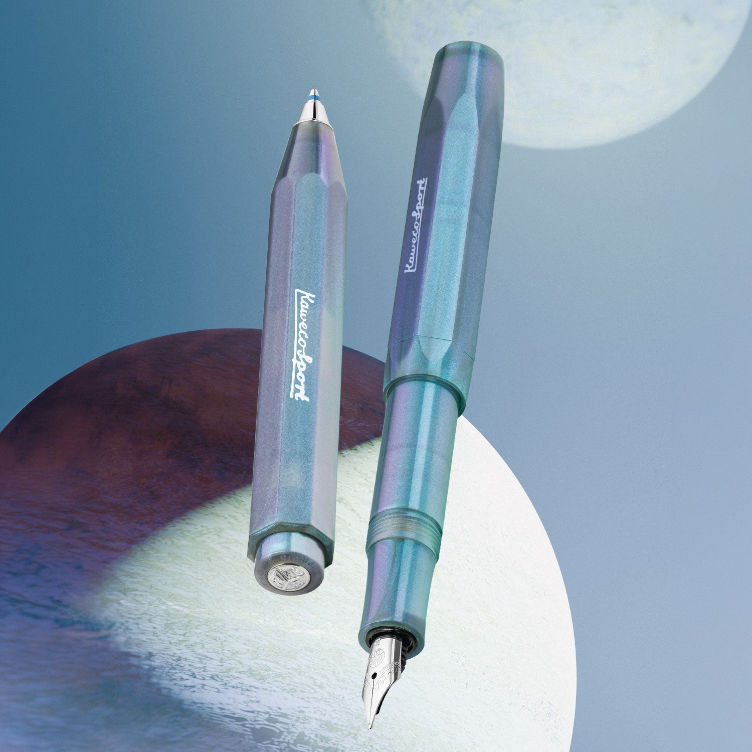 Stylo plume KAWECO Lunar Sport - Shadow Blue - Extra-fine (EF) - 4251734928412