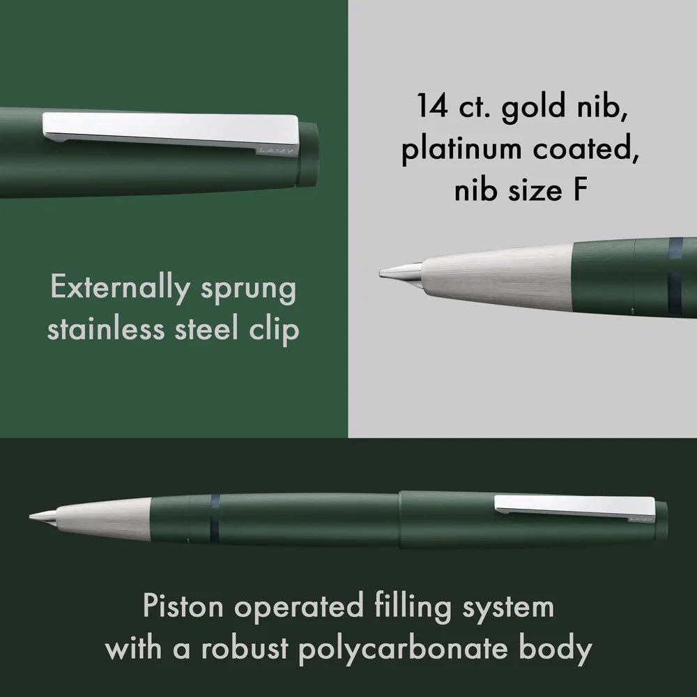 Stylo plume LAMY 2000 Édition Limitée - Pine Green - Fine (F) - 4014519786269