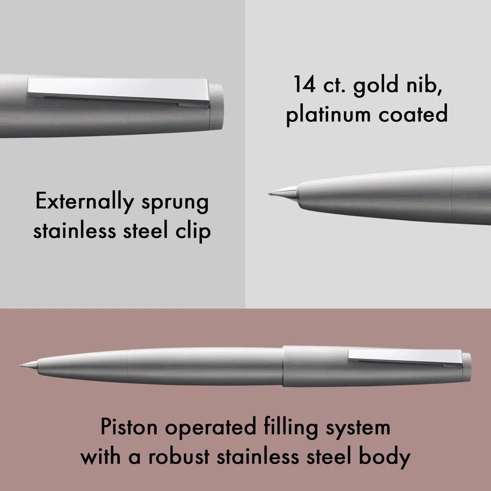 Stylo plume LAMY 2000 - Silver - Extra - fine (EF) - 4014519241256