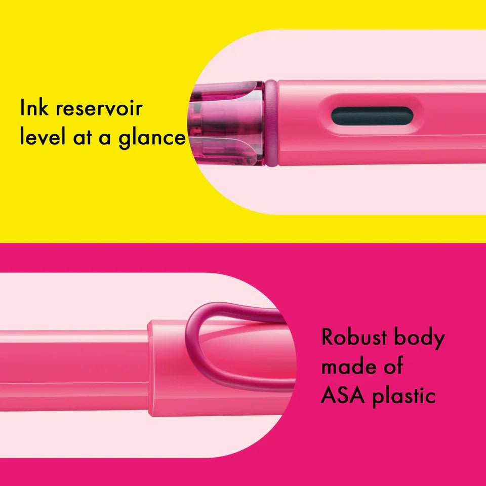Stylo plume LAMY safari Édition Spéciale 2026 - Neon Pink - Extra - fine (EF) - 