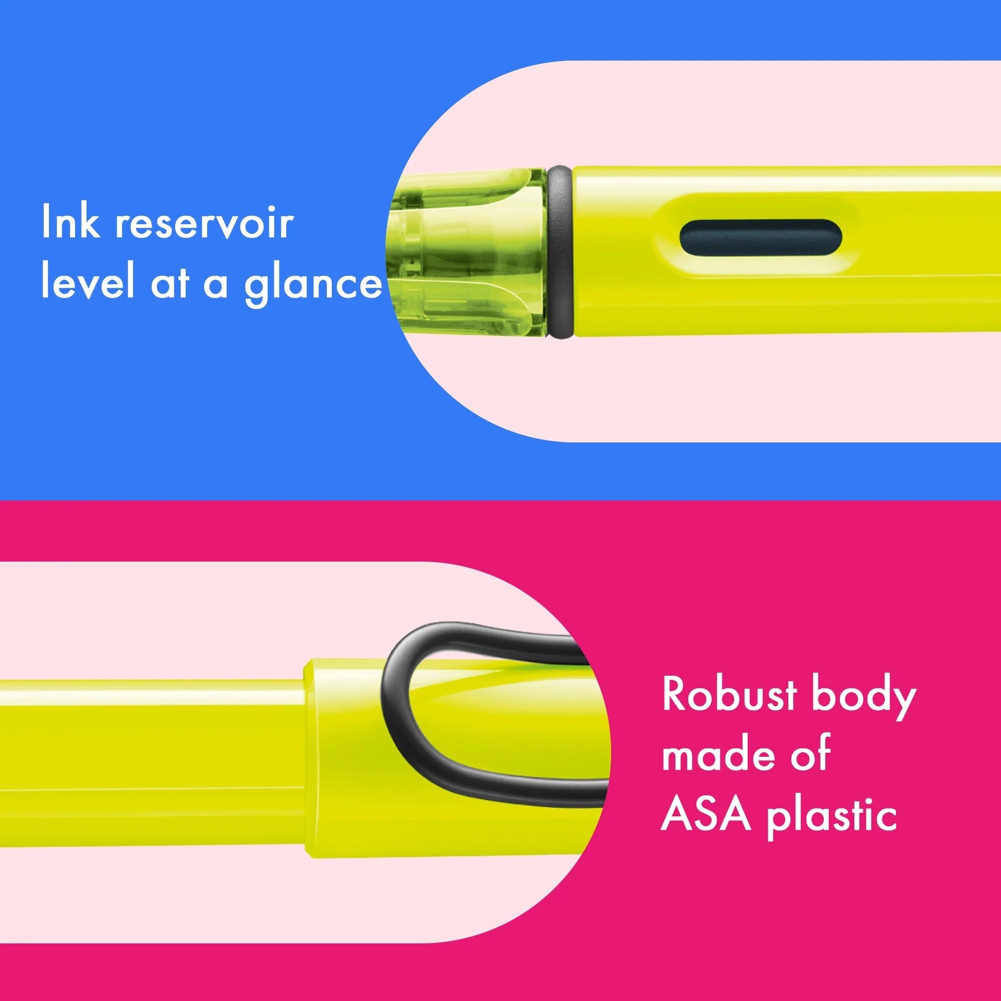 Stylo plume LAMY safari Édition Spéciale 2026 - Neon Yellow - Extra - fine (EF) - 