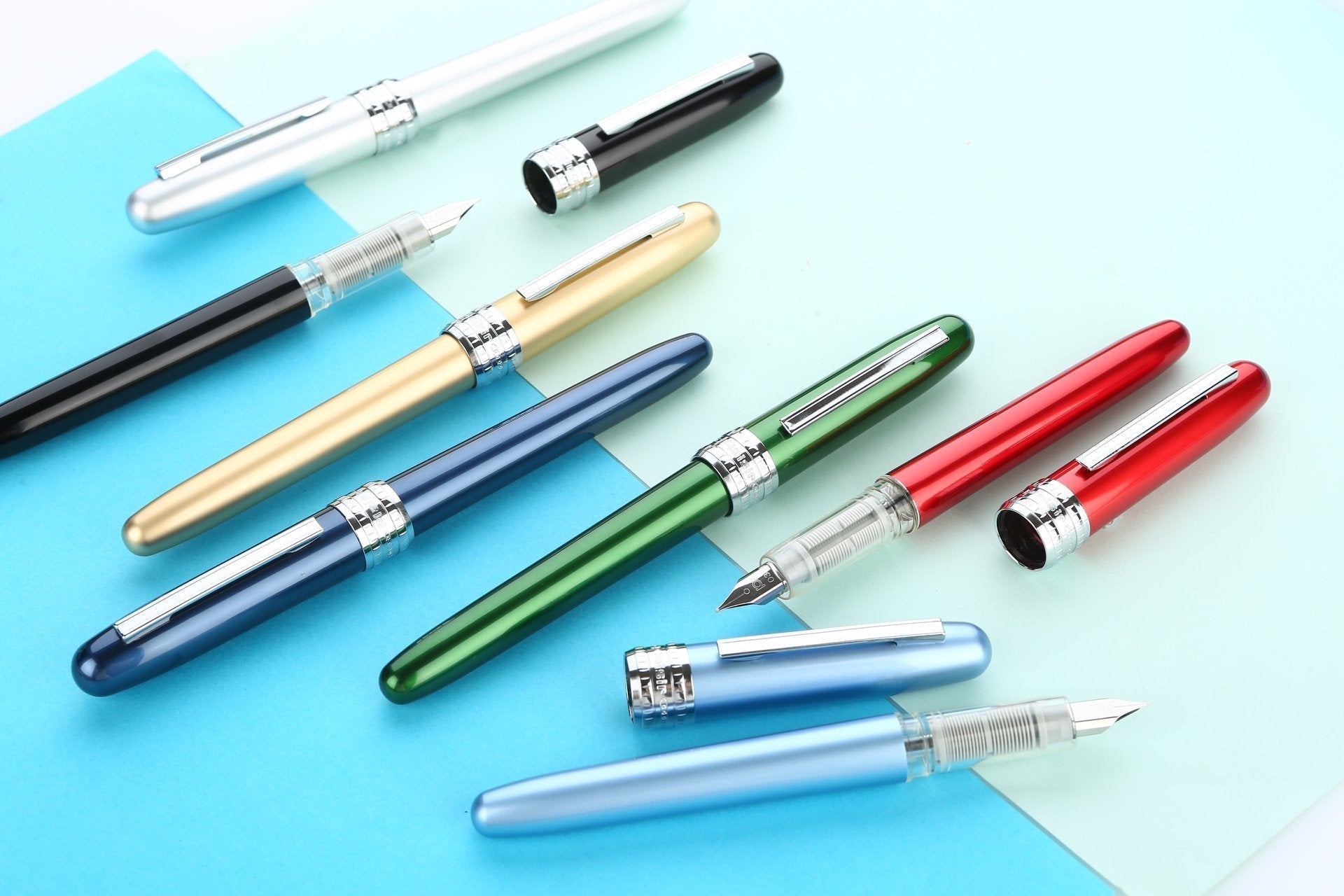 Stylo plume PLATINUM Plaisir - Rouge - Fine (F) - 4977114911088