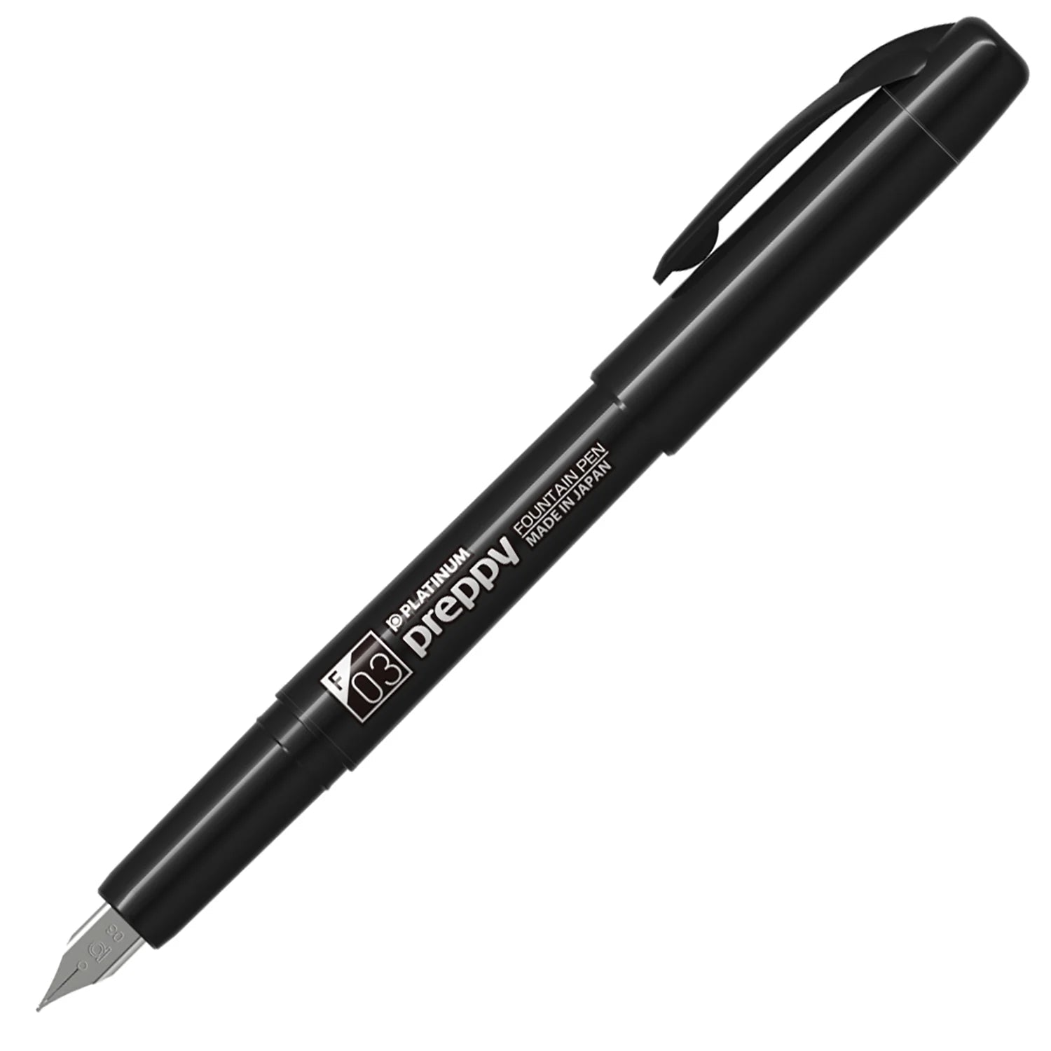 Stylo plume PLATINUM Preppy Édition Limitée - Black Edition - Fine (F) - 4977114117596