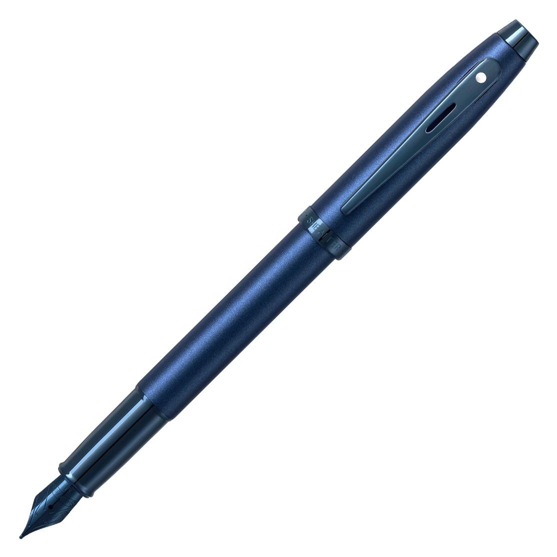 Stylo plume SHEAFFER 100 - Satin Blue BT - Fine (F) - 