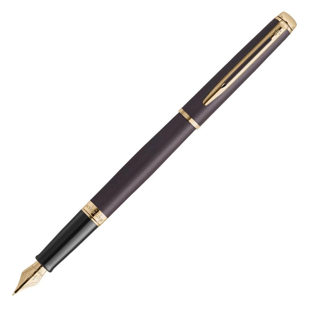 Stylo plume WATERMAN Hémisphère l'Édition Discrète - Noir Métallisé GT - Fine (F) - 3026982179395