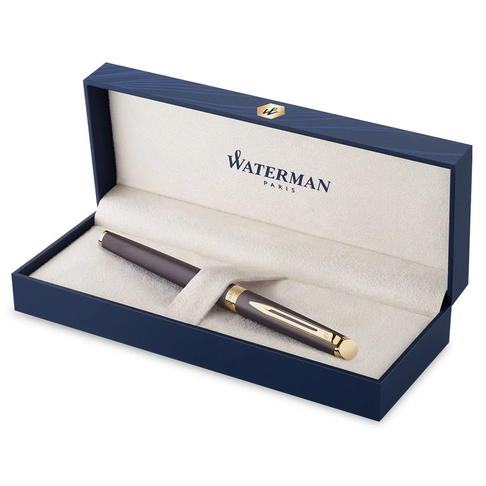 Stylo plume WATERMAN Hémisphère l'Édition Discrète - Noir Métallisé GT - Fine (F) - 3026982179395