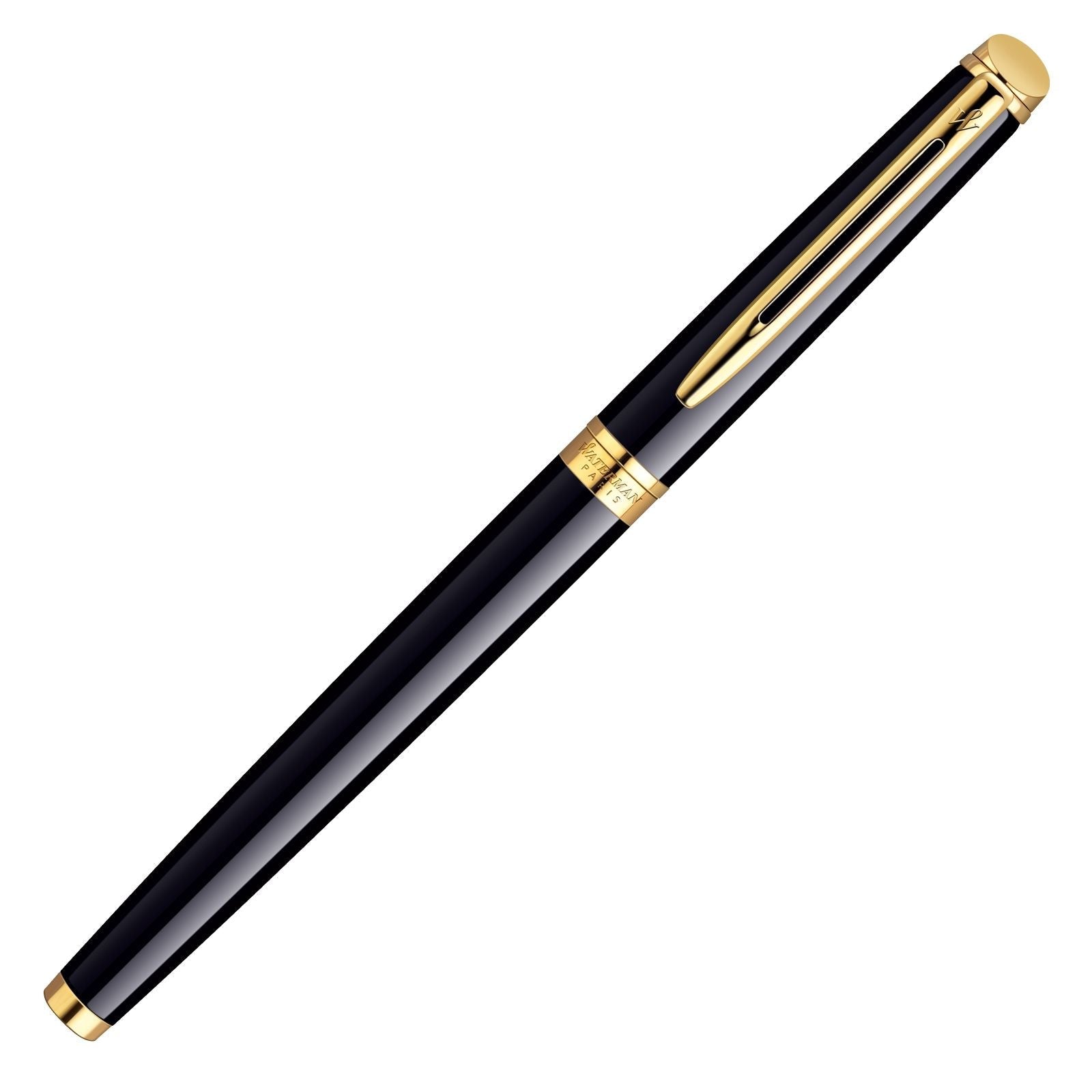 Stylo plume WATERMAN Hémisphère - Noir Laqué GT - Fine (F) - 3501170920619