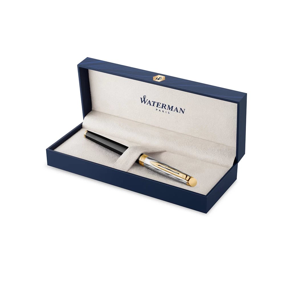 Stylo plume WATERMAN Hémisphère Reflets de Paris - Fine (F) - Noir - -