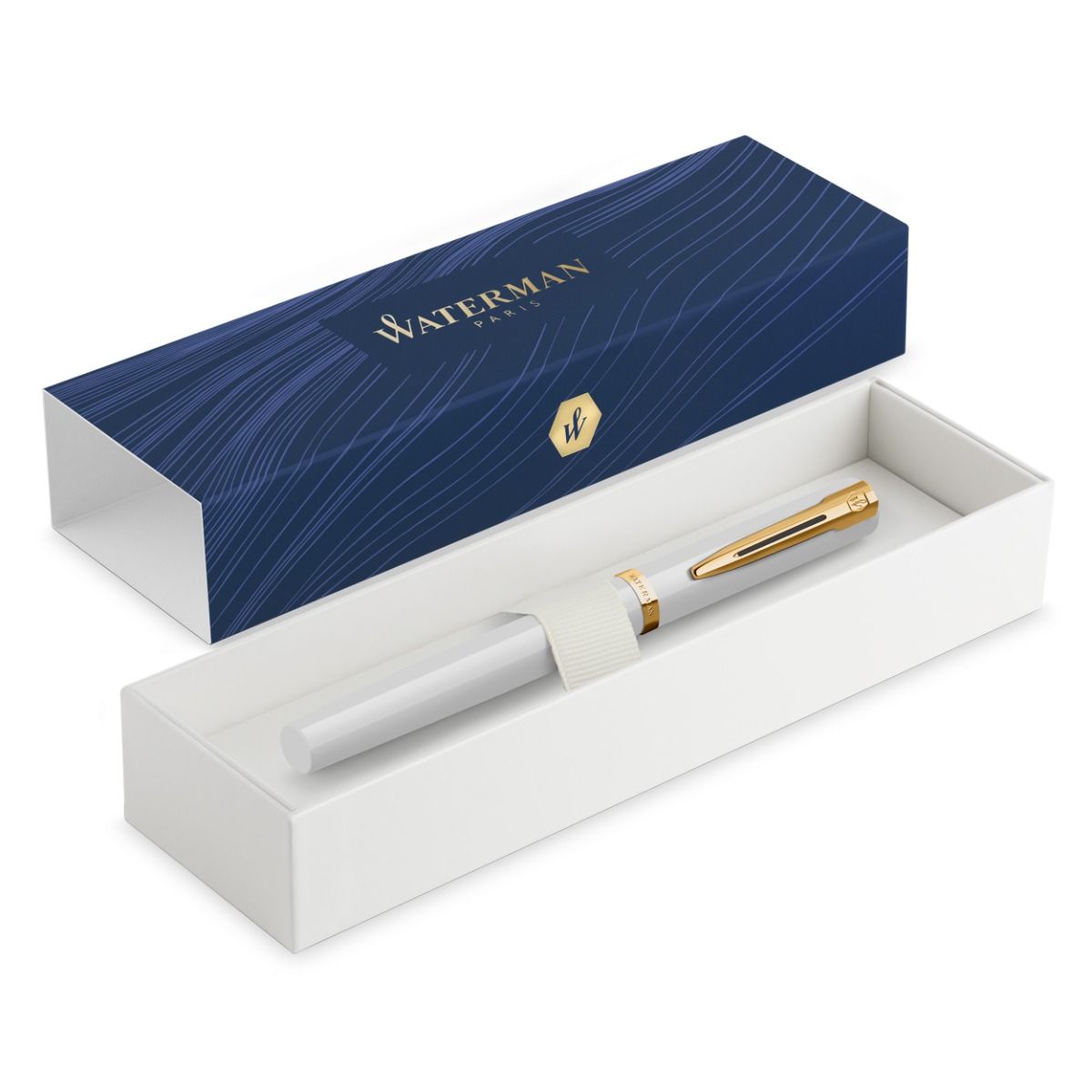 Stylo plume WATERMAN Impression - Blanc GT - Fine (F) - 3026982254696