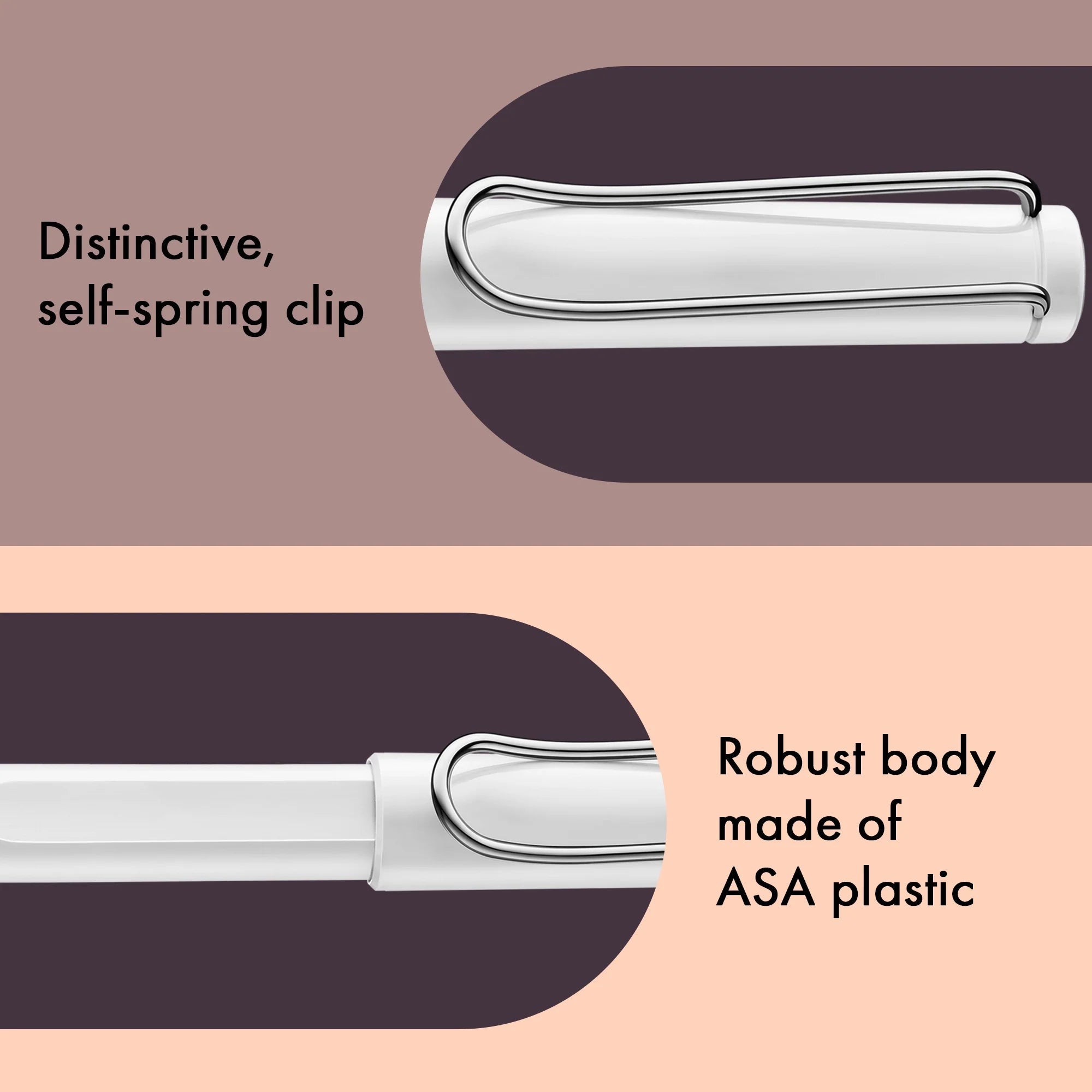 Stylo roller à cartouches LAMY safari - White - 4014519791256