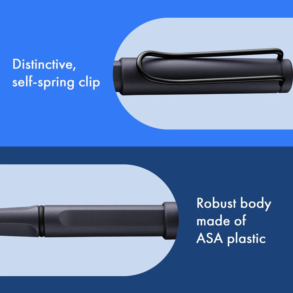 Stylo roller LAMY safari - Steel Black - 4014519764595