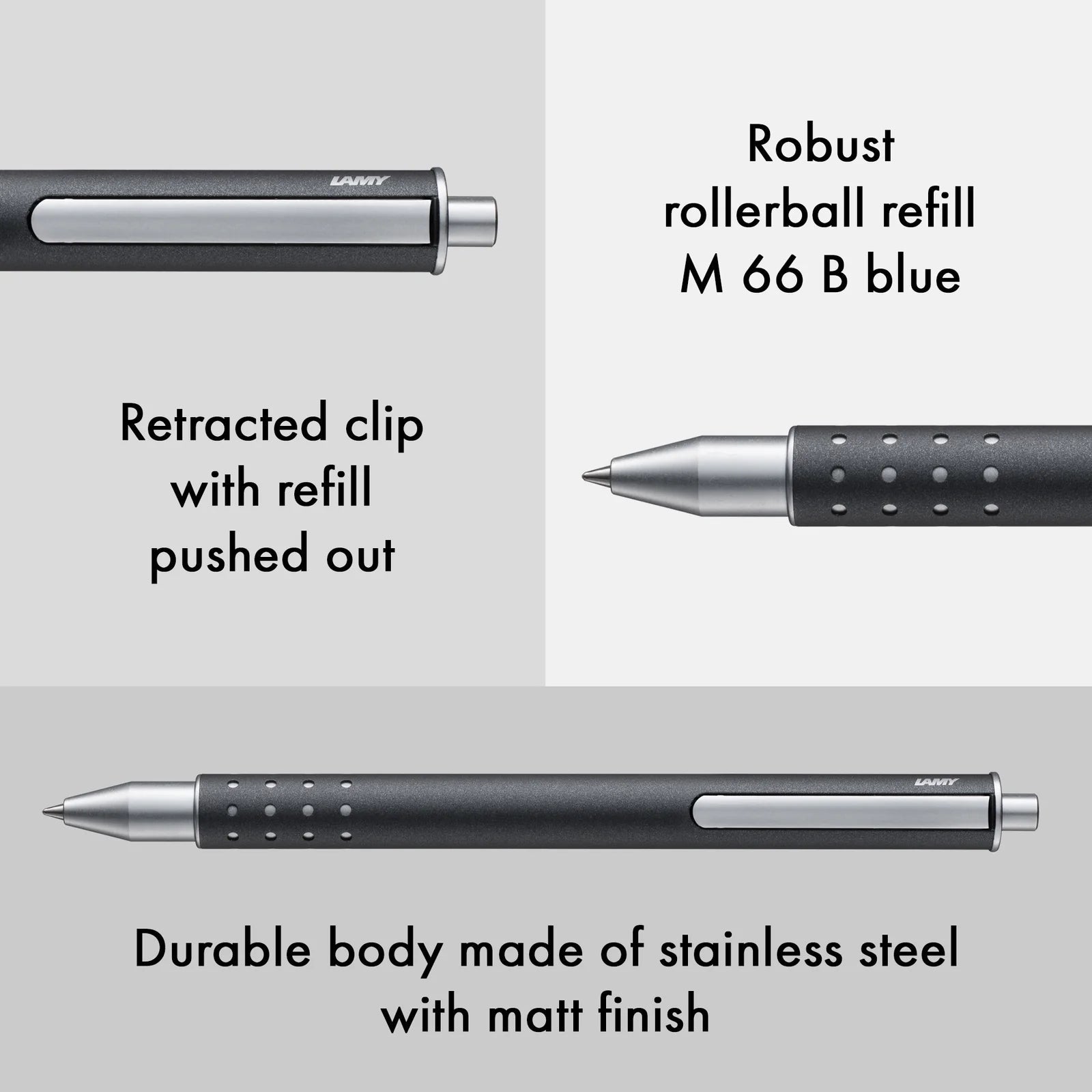 Stylo roller LAMY swift - Anthracite - 4014519290971