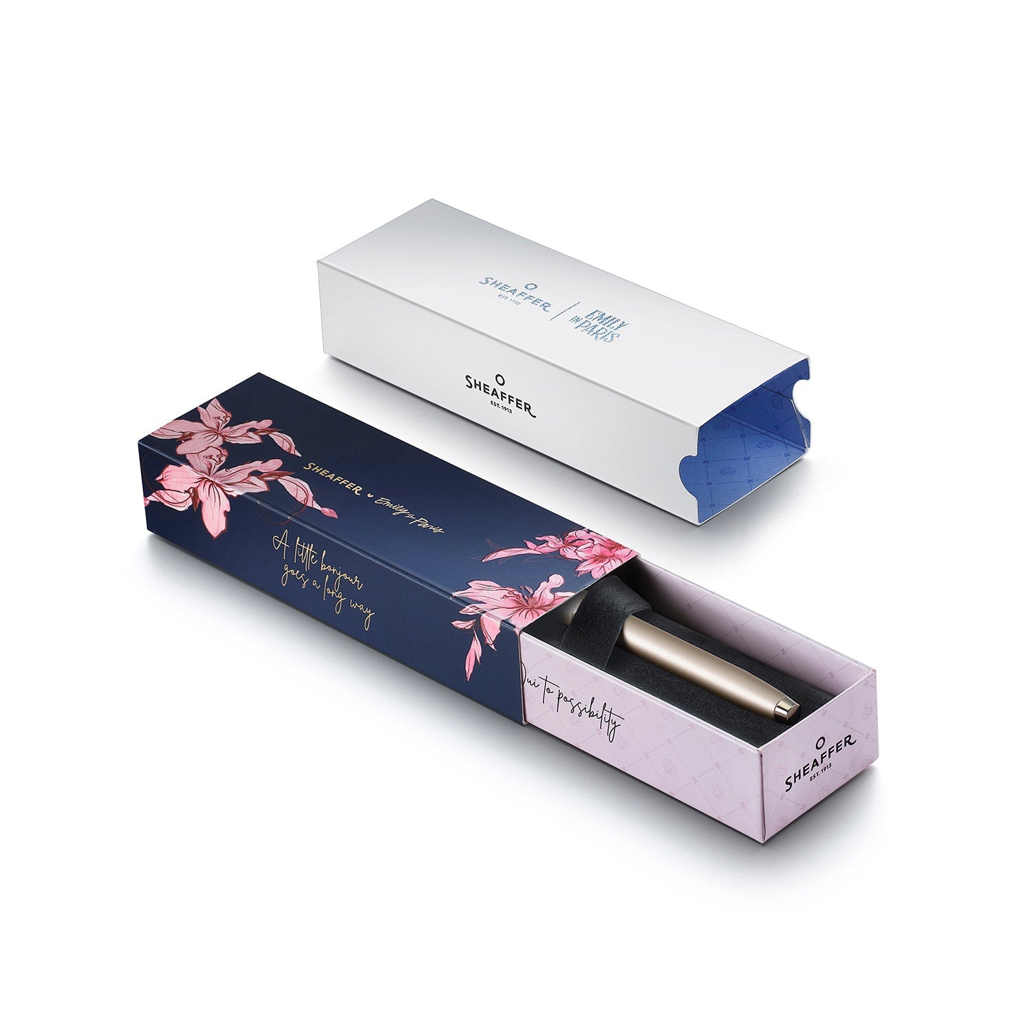Stylo roller SHEAFFER 100 Emily in Paris - Champagne Gold GT - 
