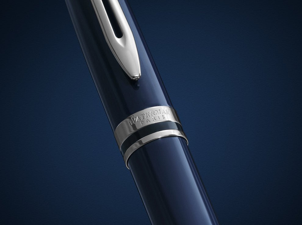 Stylo roller WATERMAN Expert - Bleu Laqué CT - 