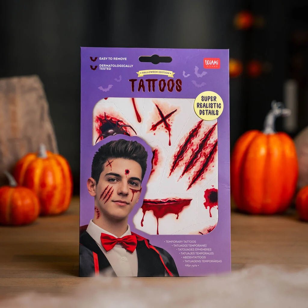 Tatouages éphémères visage et corps LEGAMI - Halloween Edition - Tattoos - 8052694143190