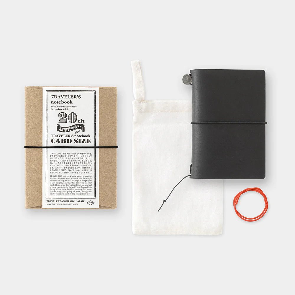 TRAVELER'S notebook 20TH ANNIVERSARY SET - card size - noir - 4902805154116
