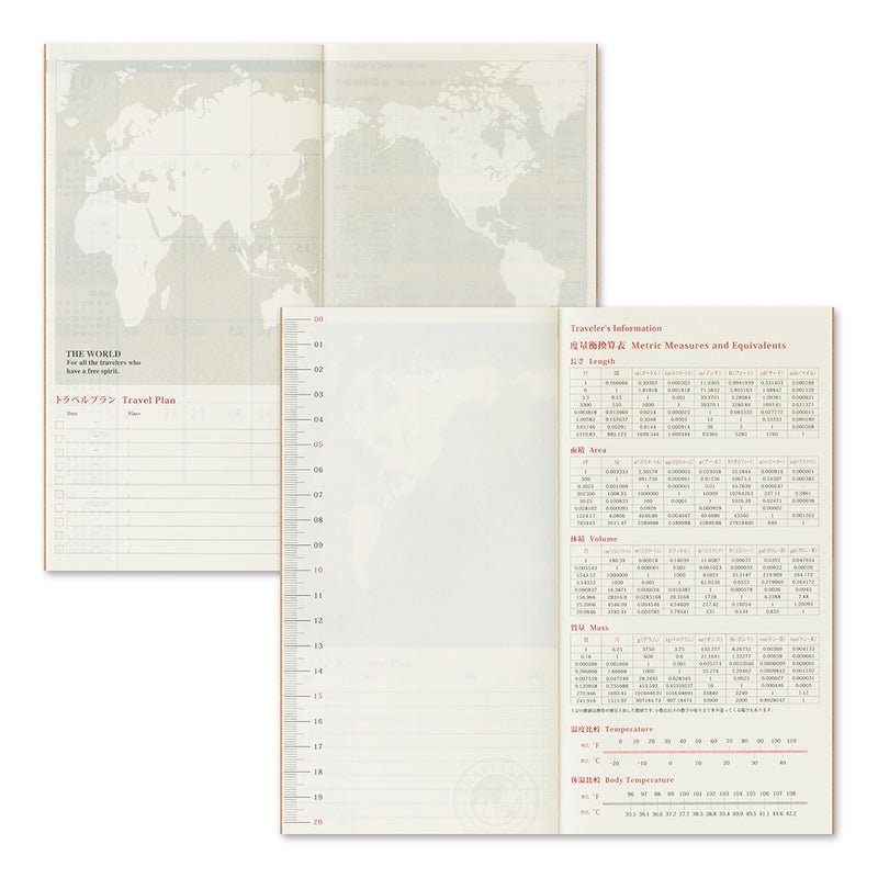 TRAVELER'S notebook - agenda mensuel 2026 (regular size) - 